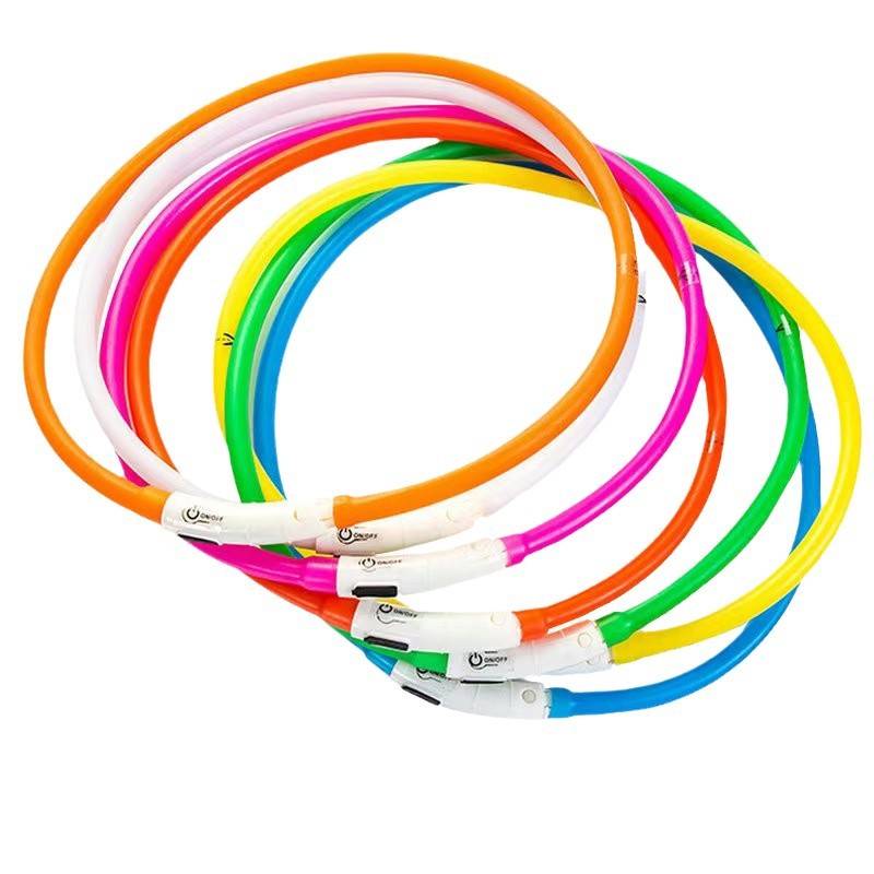 Carefully Selected Led Rechargeable Luminous Dog Walking Pet Collar USB Luminous Collar Dog Luminous Collar For Large, Medium And Small Dogs